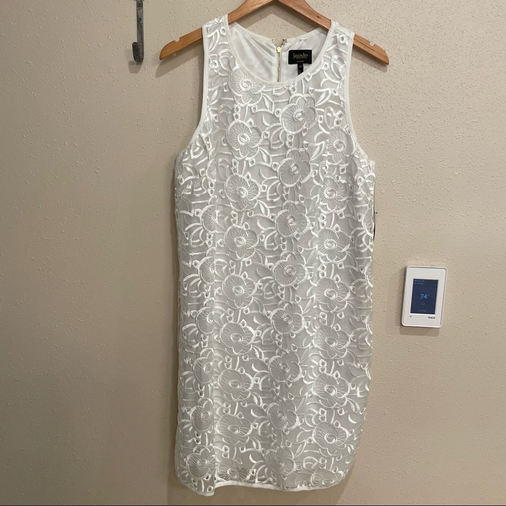 Laundry by Shelli Segal Lace Overlay Sheath Dress